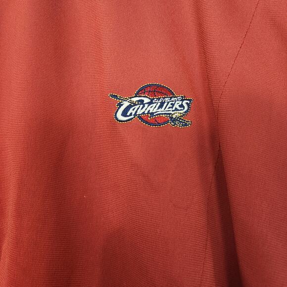 NBA Cleveland Cavaliers Team Logo Maroon Red Warmup Track Jacket Men's Size XL - Picture 5 of 7